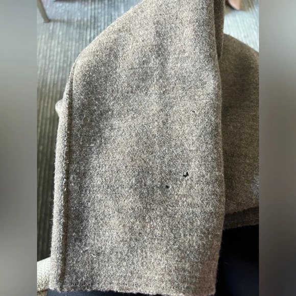 Eileen Fisher Brownish Gray Merino Wool jacket size large - Picture 13 of 16